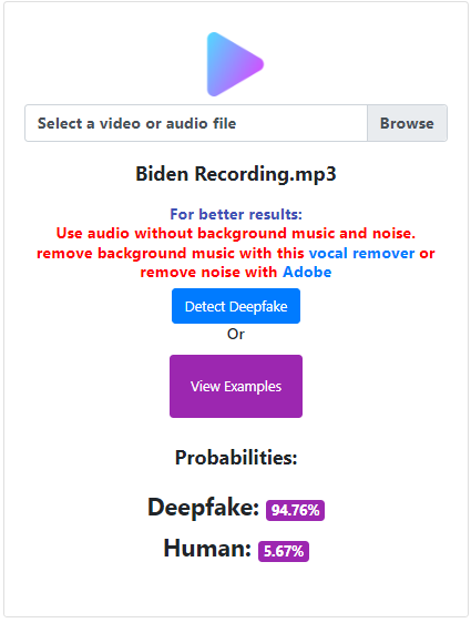 Biden Recording